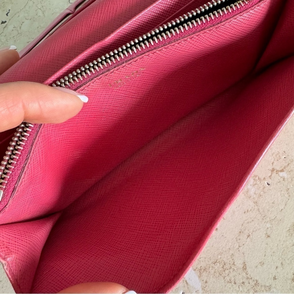 PRADA Milano Pink Long Wallet, Authentic - Picture 15 of 16